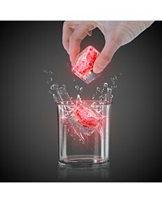 Blank Red Liquid Activated Light Up Ice Cubes