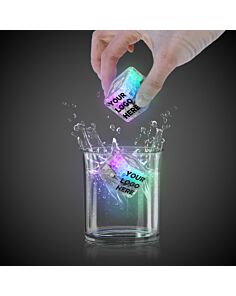 Rainbow Imprinted Liquid Activated Light Up Ice Cubes