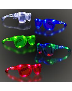 LED Classic Retro Sunglasses with Sound Option - Variety of Colors 