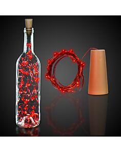 Red Cork String Light Set