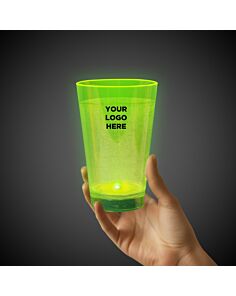 Green 12oz. Neon Plastic LED Tumbler