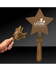 Matte Gold Star Shape Hand Clappers 