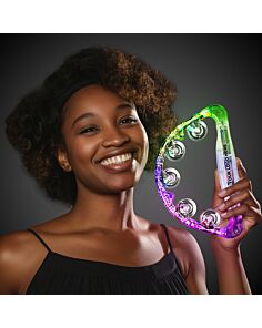 Clear Body Light Up Tambourines