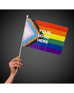 Progress Pride Rainbow Flag 12"x18"