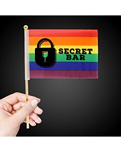 Rainbow Cloth Flag - 4" x 6"