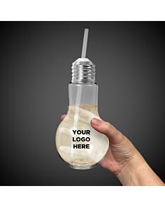 16oz Light Bulb Cup with Straw