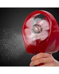 Red Water Spray Fan