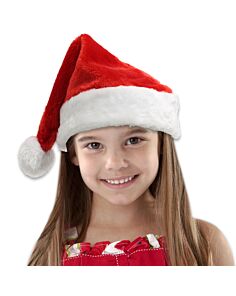 Children's Plush Santa Hat 