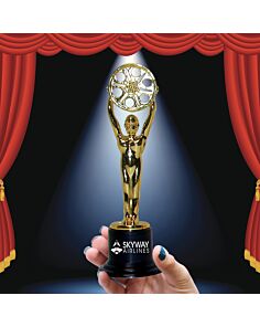 Gold Statue Movie Award - 6 1/4 Inch