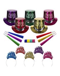 New Year's Metallic Party Kit for 10