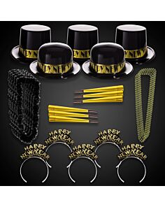 Gold Showboat New Year Party Kit for 100