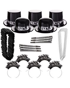 Silver Showboat New Year Party Kit for 100
