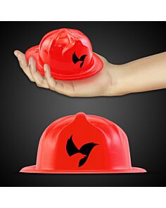 Mini Red Plastic Firefighter Hat