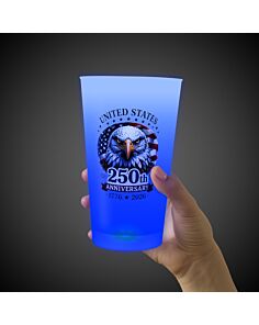 USA 250th Anniversary Blue LED 16 oz. Cup