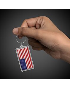 US Flag Keychain