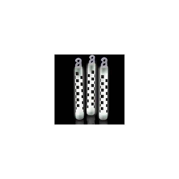 Premium White Checkered Flag Glow Sticks
