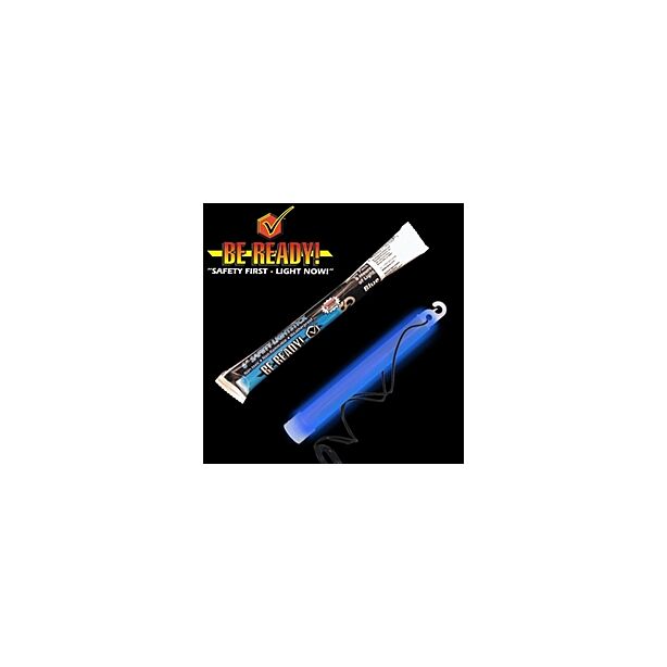 6'' Blue "Be Ready" Safety Light Stick
