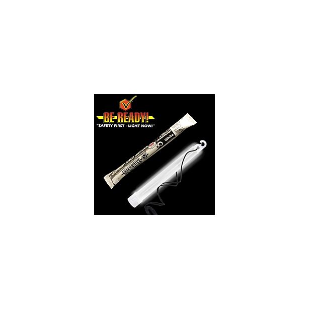 30 Minute White Glow Stick - 6 Inch
