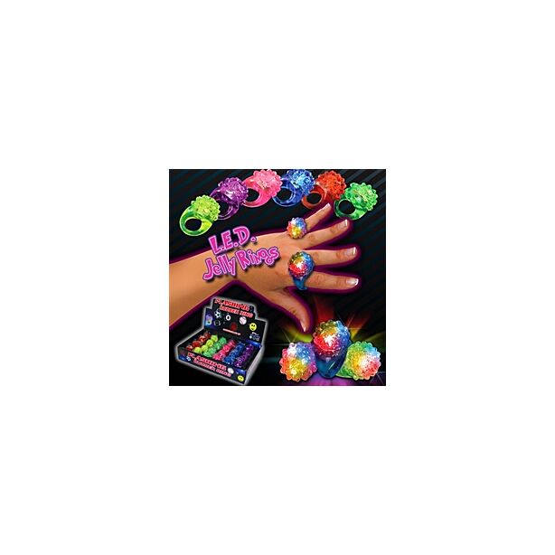 Flower Shaped LED Jelly  Rings