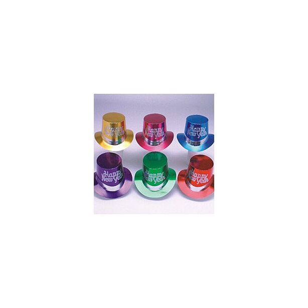 New Years Party Metallic Color Top Hats