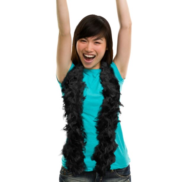 Black Feather Boa 