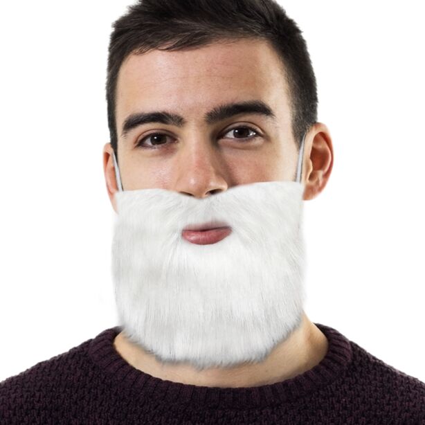 White Beard with Elastic Band 