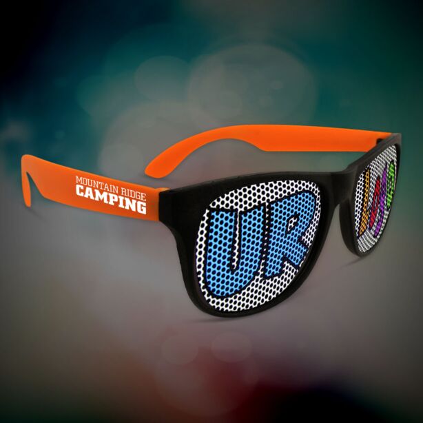 Custom Orange Neon Billboard Sunglasses 