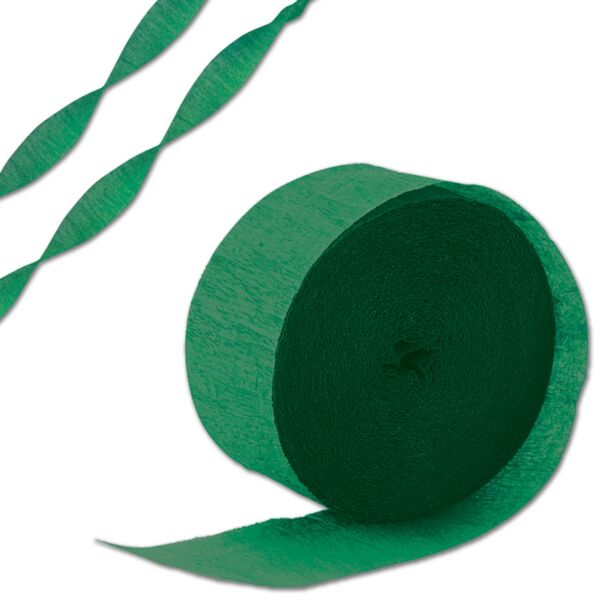 Green Crepe Paper Streamer