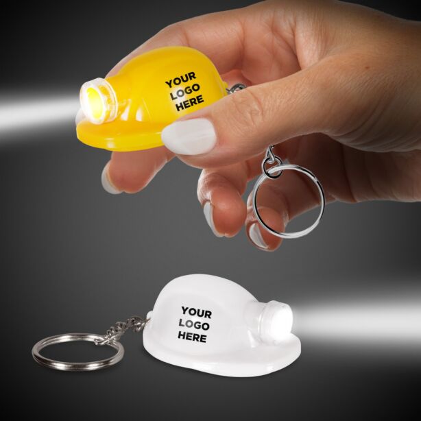 Safety Helmet Flashlight Keychain