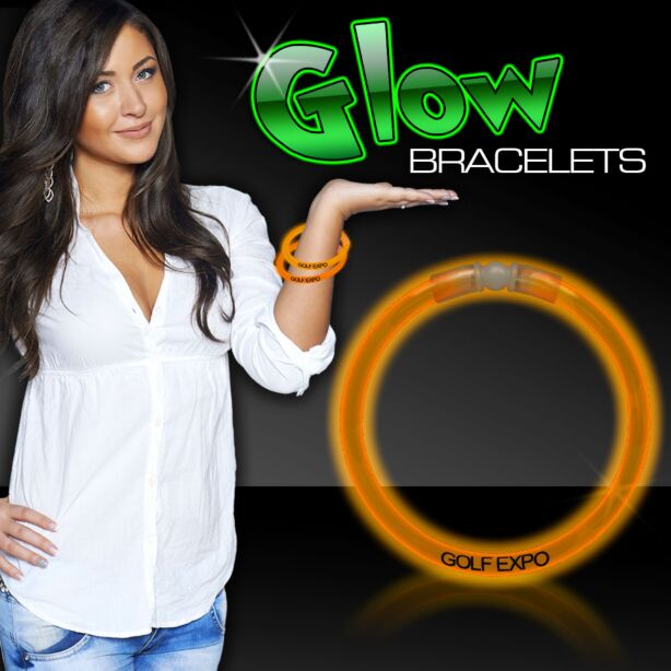 Orange Superior 8" Glow Bracelets 
