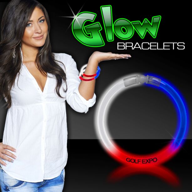 Red/White/Blue Superior 8" Glow Bracelets 