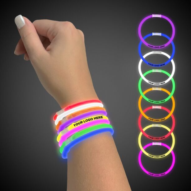 Assorted Color Superior 9" Glow Bracelets 