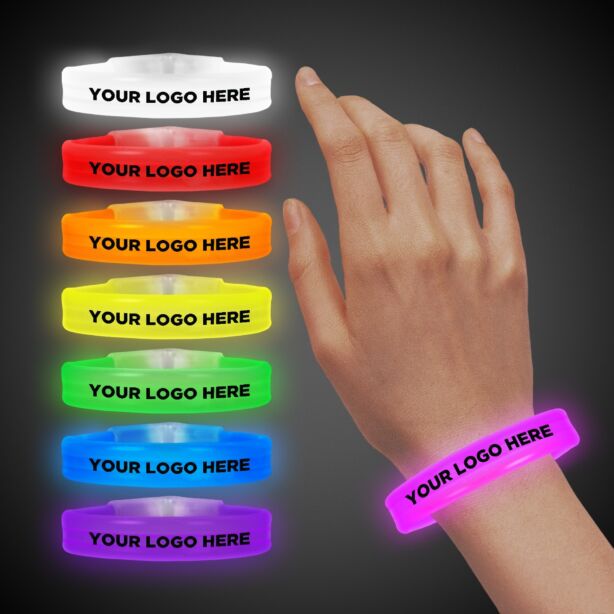 Deluxe Triple Wide 9 Inch Glow Bracelet 