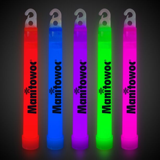 6" Assorted Premium Glow Sticks, 25 Per Bag