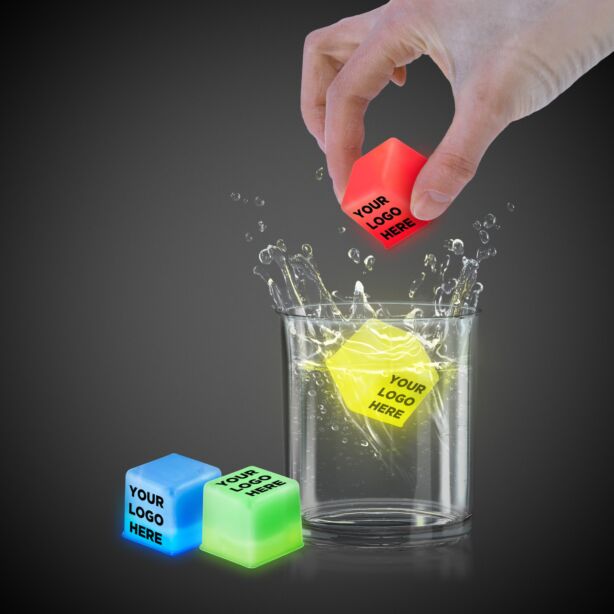 1" Glowing Ice Cubes 