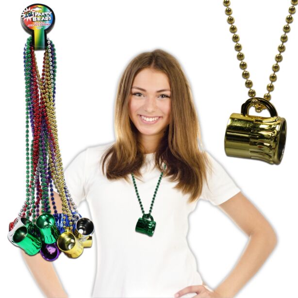 Toy Beer Mug Metallic Beads 