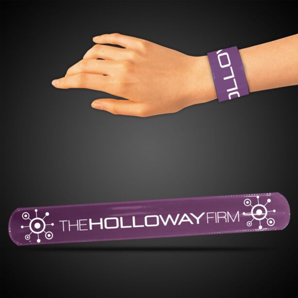 8 3/4" Purple Slap Bracelets