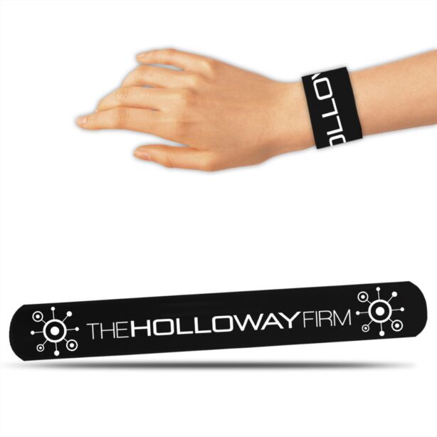 8 3/4" Black Slap Bracelets