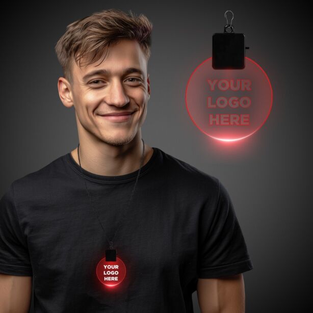 Red Light Up Medallions