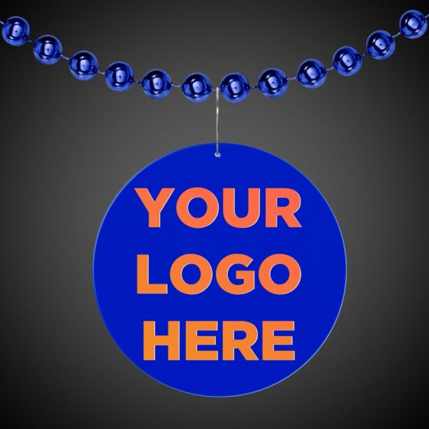 Blue Circle Plastic Medallion Badges
