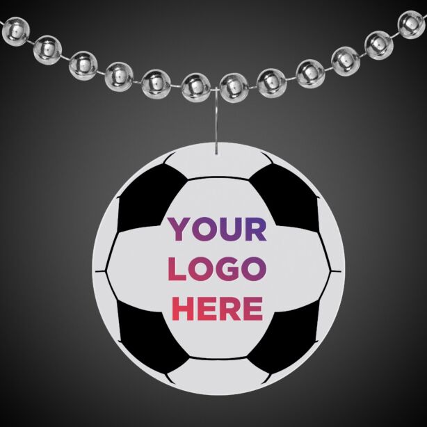 Soccer Ball Plastic Medallion Badges
