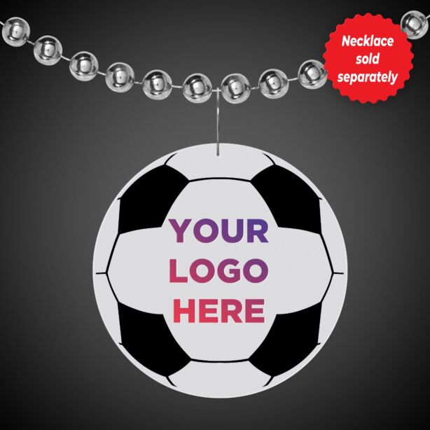 2 1/2" Soccer Ball Plastic Medallion Badges