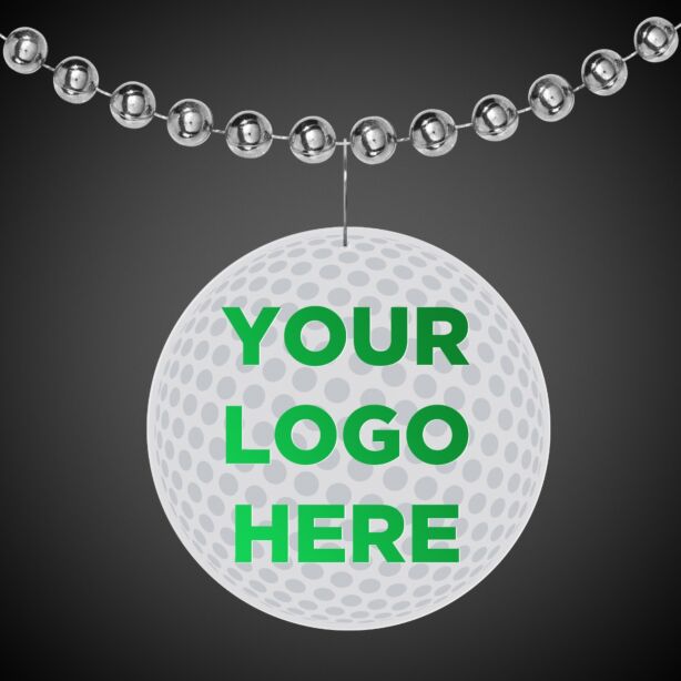 Golf Ball Plastic Medallion Badges