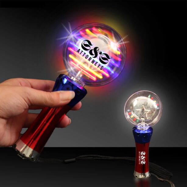 Light Up Spinner Wand - 7 1/2" 