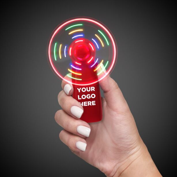 4" Red Body LED Fan