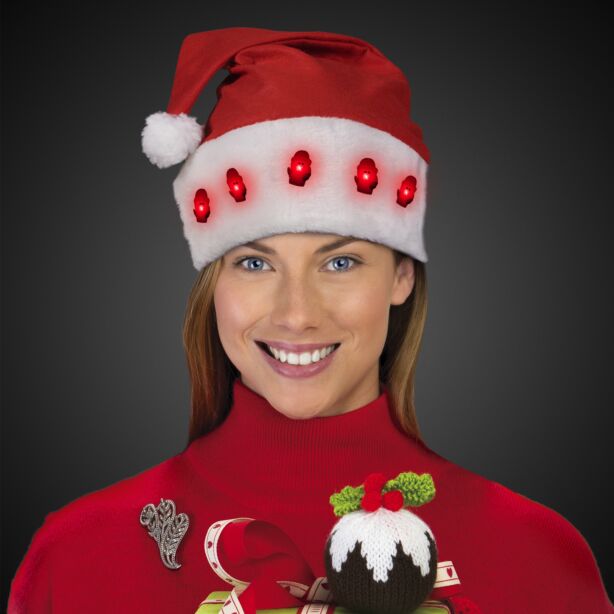 Light Up Santa Hat 