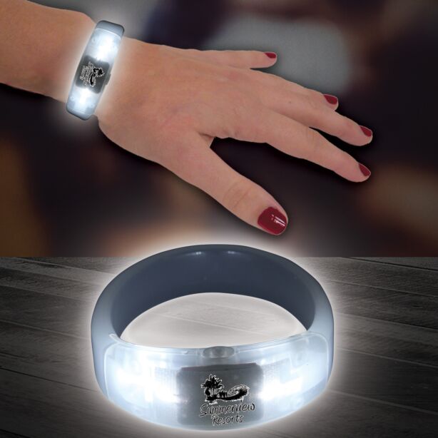 White LED Bangle Bracelet 