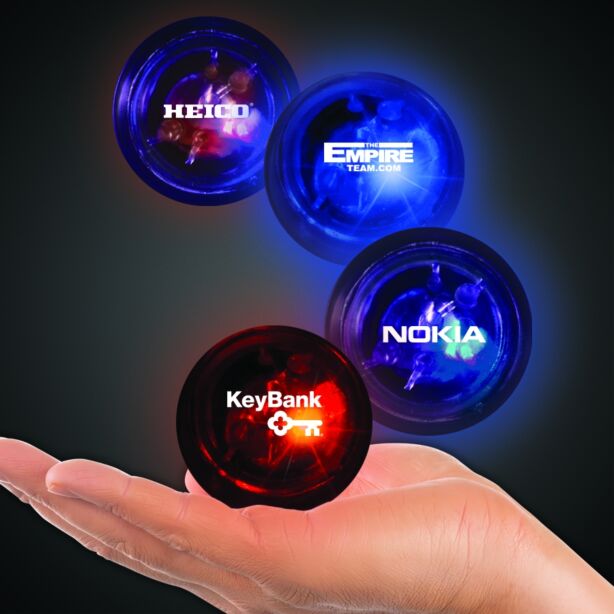 Light Up LED Flashballs - 1 7/8 Inch