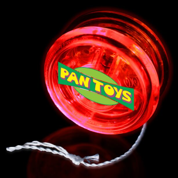 2" Clear with Red LED Yoyo