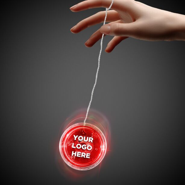 2" Red with Red LED Yoyo